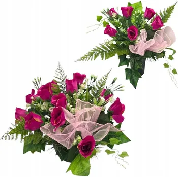 umělá květina Kompletní sada na hřbitov: dekorace a kytice umělé květy na hrob, pomník