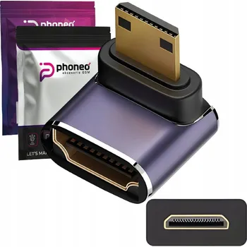 Video kabel ADAPTÉR PŘEVODNÍK PHONEO HDMI NA MINI HDMI 48GBPS 8K 60HZ C5