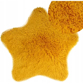 Koberec KOBEREC KOBEREČEK DO DĚTSKÉHO POKOJE CHLUPATÝ HVĚZDA 60 CM PROTISKLUZOVÝ