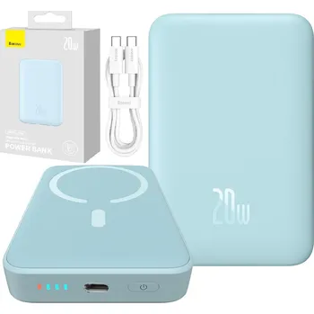 Powerbanka Powerbanka BASEUS Magnetic Mini 10000mAh 20W Modrá
