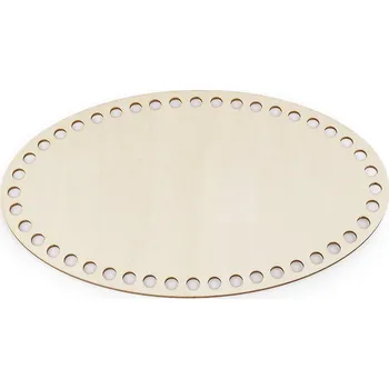 Dno na pletení / výrobu košíků 15x25 cm, barva přírodní sv.