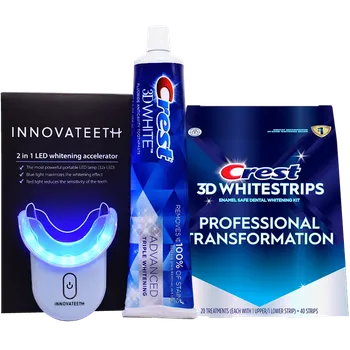 Přípravek na bělení zubů Innovateeth SET pro nejsilnější bělení Vybelit.com Zubní pasta 147 g