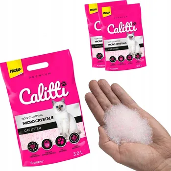 Podestýlka pro kočku Calitti MICRO Crystals Silikonový Stelivo pro kočky 2 x 3,8l jemné