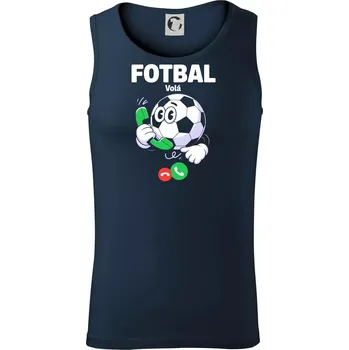 Karikatura fotbal volá - Tílko pánské Core - 2XL ( Námořní modrá (velmi tmavá - téměř černá) )
