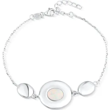 Náramek Stříbrný opálový náramek