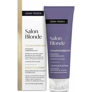 Vlasová regenerace John Frieda Tone Perfecting Treatment – Blond Champagne, Tónovací péče pro blond vlasy