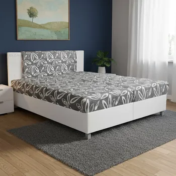 Postel Dvoulůžko MELISA | 160x200 cm | pevný rošt | VÝBĚR POTAHU A MATRACE | z ČR