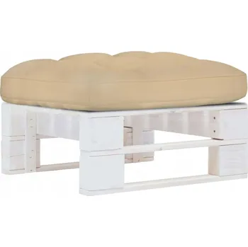 VidaXL Zahradní stolička z palet, impregnované bílé borové dřevo