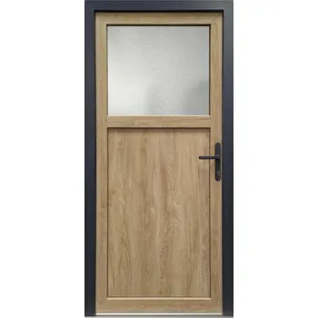 Vchodové dveře Vedlejší vchodové dveře Pro M01 bílá/Turner Oak 98x208 R