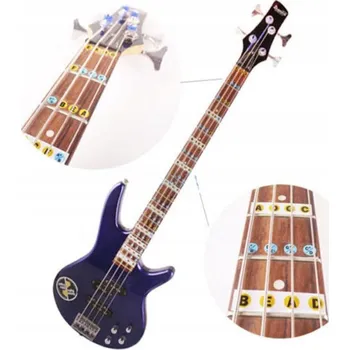 Samolepky MusicLabel noty pro gitara basowa elektrickou 4strunnou