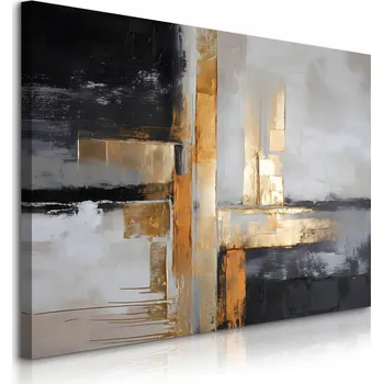 Obraz OBRAZ NA ZEĎ DO OBÝVACÍHO POKOJE LOŽNICE ABSTRAKCE ZLATÁ GLAMOUR STYL 90x60