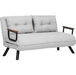 Dvoumístná rozkládací pohovka QIRA šedá