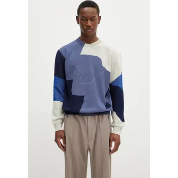 Pánský svetr Bavlněný svetr Paul Smith pánský, tmavomodrá barva, M1R-266Z-P02684 M1R.266Z.P02684 59X, vel. XL