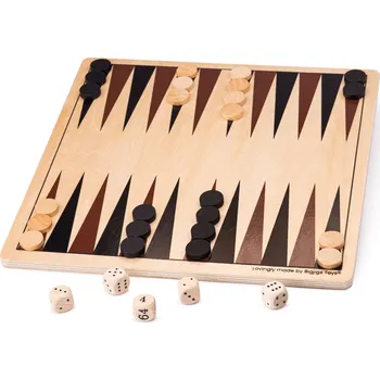 Desková hra Bigjigs Toys Dřevěný backgammon
