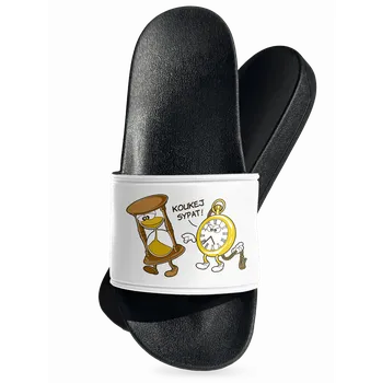 Pánské pantofle Bastard Tak jde čas pantofle White