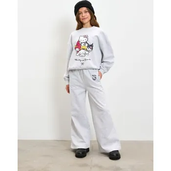 Dívčí kalhoty Sinsay - Široké kalhoty Hello Kitty - šedá - 631FV-09M - 631FV-09M-164