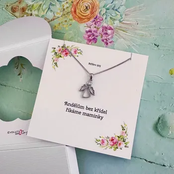 Náhrdelník Andělům bez křídel říkáme maminky - OB25