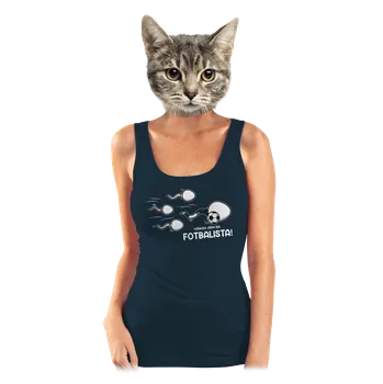 Bastard Vždycky jsem byl... dámské tílko klasické Navy