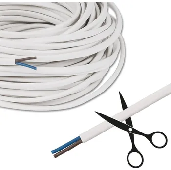 LED páska McLED ML-733.001.00.0 2-žilový kabel 2 x 0,5 mm², modrá, hnědá, bílá oválná izolace