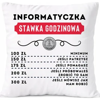 Obraz Polštář Pro Programátorku jako Dárek s potiskem Fotky, Bílý