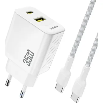 Dudao A27 MaxC 35W nabíječka do zásuvky + kabel USB-C - bílá
