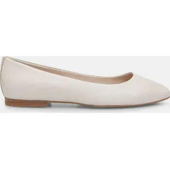 Dámské baleríny Baťa dámské kožené baleríny béžové, vel. 37