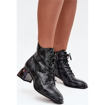 Dámské polobotky Boty na podpatku model 218722 Step in style 39