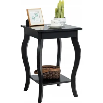 Konferenční stolek Konferenční stolek Costway čtvercový 40 x 40 x 60 cm černý