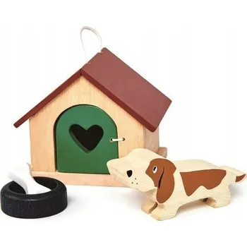 Dřevěná hračka Dřevěné figurky Pejsek v boudě Tender Leaf Toys