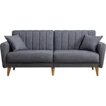 Rozkládací dvoumístná pohovka KITO tmavě šedá