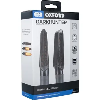 Osvětlení pro motocykl OXFORD 09/2025 blinkry sekvenční LED DARKHUNTER s rezistorem 2 kusy (OXFORD 09/2025 blinkry sekvenční LED DARKHUNTER s rezistorem 2 kusy)