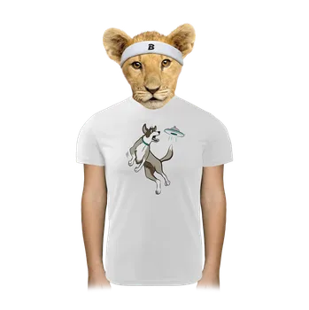 Chlapecké tričko Bastard Létající talíř dětské sportovní tričko White