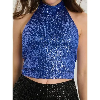 Dámské tričko Sinsay - Top - indigo - ZA166-57X - ZA166-57X-L