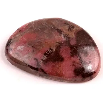 Přírodní kámen Kabošon Černý Rhodonit č.6506 (29x19x5mm)