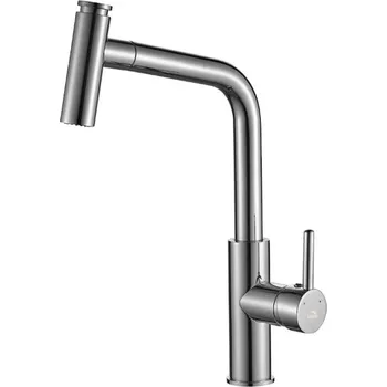 Vodovodní baterie Laveo Dřezová baterie Toro s výsuvnou 2-funkční sprškou - BAX_069D, chrom