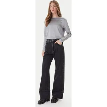 Dámská halenka ViCOLO Halenka TF0244 Šedá Regular Fit L