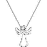 Stříbrný náhrdelník anděl se Swarovski krystalem 32080.1 Krystal