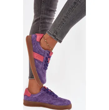 Dámské tenisky Semišové dámské tenisky Vinceza 79576 Barva: Fialová, Velikost: 39