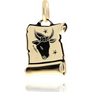 Přívěsek MOISS přívěsek ze žlutého zlata BÝK PA000252