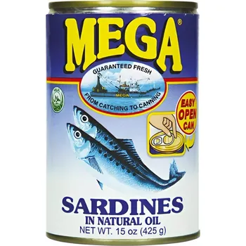 konzervovaná ryba Mega Sardinky ve vlastní šťávě 425 g