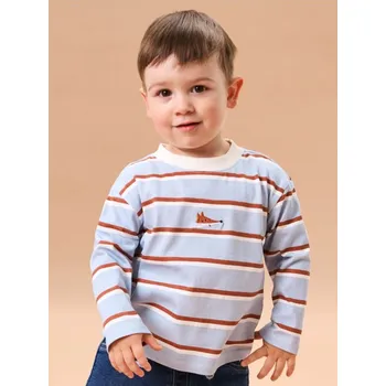 Sinsay - Tričko s dlouhými rukávy - krémová - 116FX-01X - 116FX-01X-98