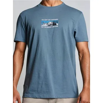 Pánské tričko Sinsay - Tričko s potiskem - modrá - 852GP-58X - 852GP-58X-M