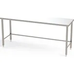 Nerezový stůl do čistých prostor, s hladkou pracovní deskou, 1800 x 700 x 900 mm