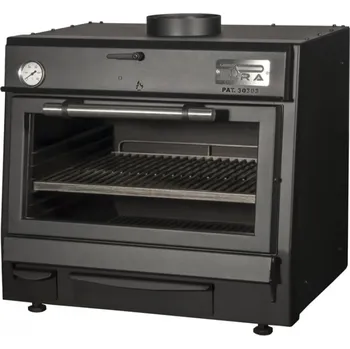 Příprava pizzy Pec na dřevěné uhlí PIRA 90 LUX černá