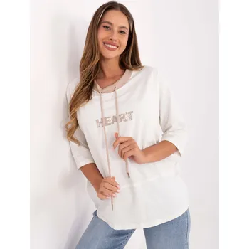Dámská halenka Blouse-RW-BZ-A892.00-ecru RELEVANCE bílá | světle modrá | krémová 3433525