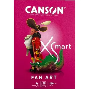 Sešit CANSON XSmart Fan Art A5, 28 listů 250g