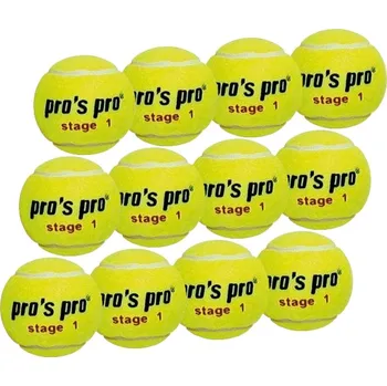 Tenisový míč Juniorské tenisové míče Pro's Pro Stage 1 with green point 12B