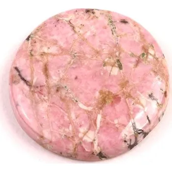 Přírodní kámen Kabošon Černý Rhodonit č.6509 (21x4mm)