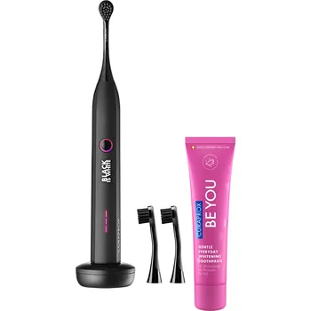 Zubní kartáček Hydrosonický kartáček Black is White s dárky ZDARMA