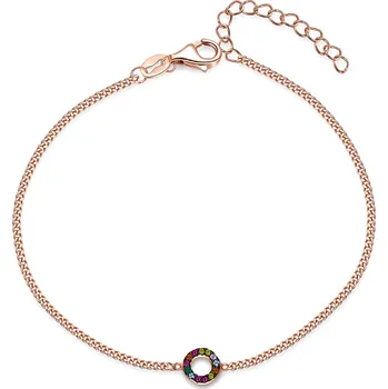 Náhrdelník MOISS stříbrný náhrdelník KRUH B0000702